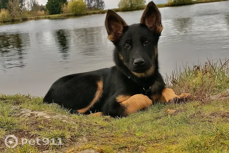 Chienne perdue noir et feu Laqueuille - photo